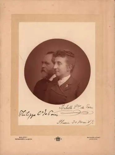 Kabinett Foto Französische Adlige, Ludwig Philipp, Isabelle