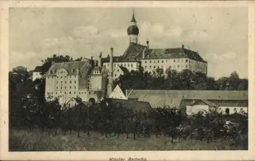 Ak Andechs am Ammersee Oberbayern, Kloster Andechs