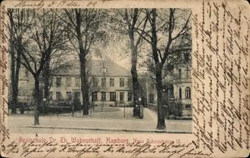 Ak Hamburg Mitte Altstadt, Realschule Dr. Th. Wahnschaff, Neue Rabenstraße 15