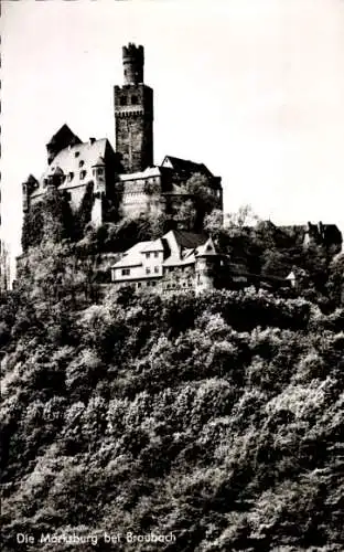 Ak Braubach am Rhein, Die Marksburg bei Braubach