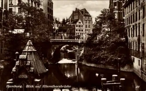 Ak Hamburg Neustadt, Ellerntorsbrücke