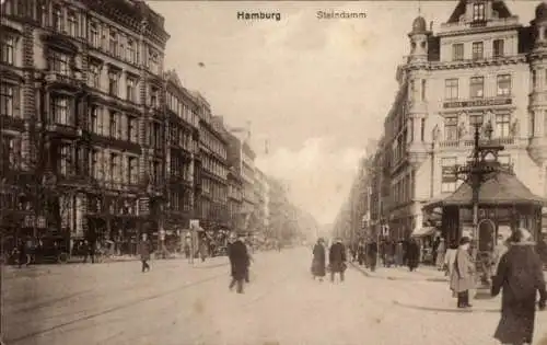 Ak Hamburg Mitte St. Georg, Steindamm