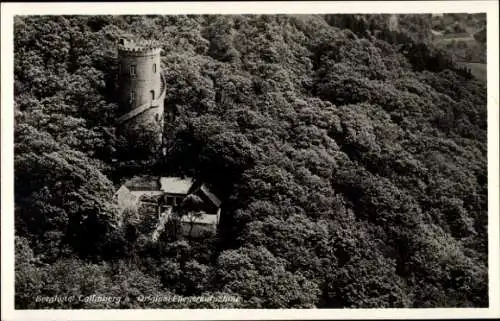 Ak Collmberg Collm Wermsdorf Sachsen, Berghotel, Fliegeraufnahme