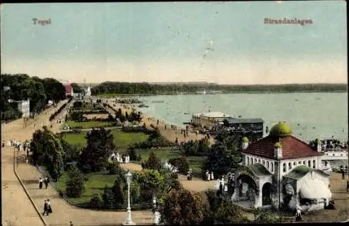 Ak Berlin Reinickendorf Tegel,  Strandanlagen