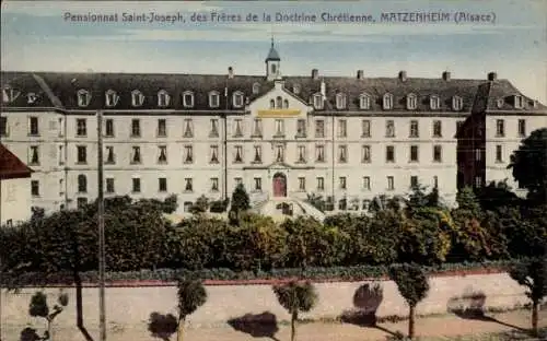 Ak Matzenheim Alsace, Pensionnat Saint Joseph des Freres de la Doctrine Chretienne