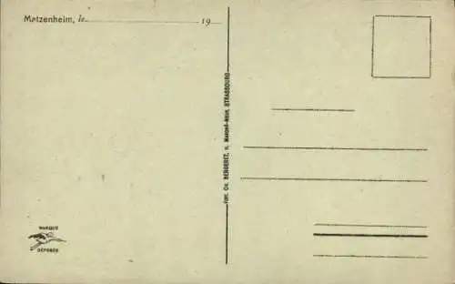 Ak Matzenheim Alsace, Pensionnat Saint Joseph des Freres de la Doctrine Chretienne