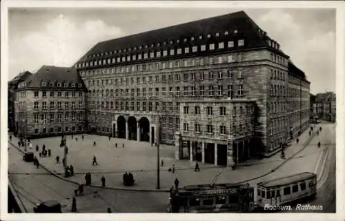 Ak Bochum im Ruhrgebiet, Bochum. Rathaus