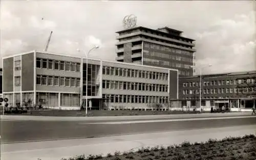 Ak Marl im Ruhrgebiet, Chemische Werke Hüls AG, Verwaltungsgebäude und Hochhaus