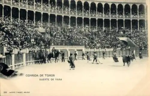 Ak Corrida de Toros, Suerte de Vara