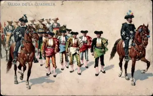 Ak Stierkampf, Paseo de las Cuadrillas