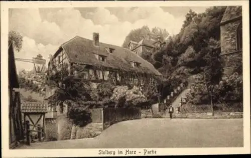 Ak Stolberg im Harz, Haus, Straße