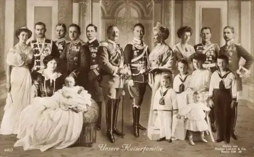 Ak Kaiser Wilhelm II. mit seiner Familie, Preußisches Kaiserhaus, Liersch 4403