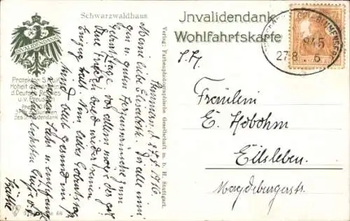 Ak Schwarzwaldhaus, Wassermühle