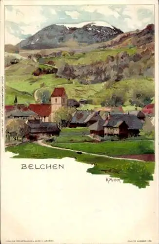 Künstler Litho Mutter, K., Münstertal im Schwarzwald, Belchen