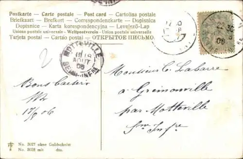 Künstler Litho Männer zu Pferden, Springreiten