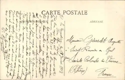 Ak Bizerte Tunesien, Französisches U Boot, Lavoisier, I WK