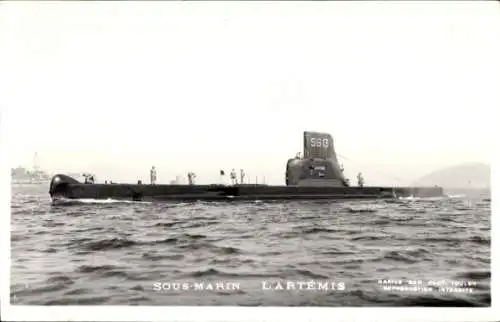 Foto Ak Französisches U Boot, Marine Militaire Francaise, Sous Marin L'Artémis