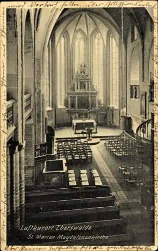 Ak Eberswalde, Innenansicht der St. Maria Magdalenen Kirche