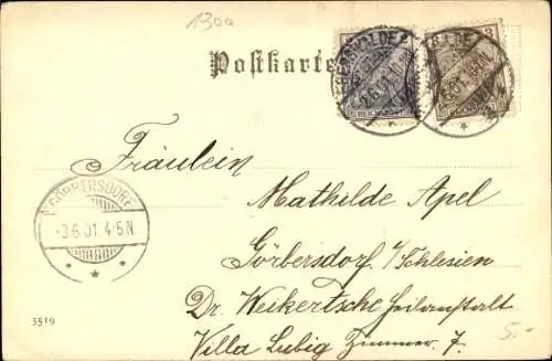 Passepartout Ak Eberswalde in der Mark, Herthafall