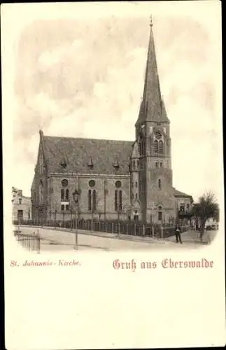 Ak Eberswalde in der Mark, St. Johannis Kirche