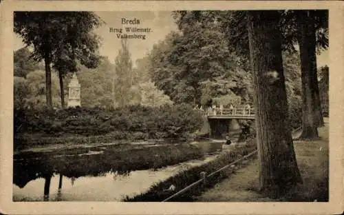 Ak Breda Nordbrabant Niederlande, Valkenberg, Brug Willemstr.