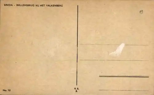 Ak Breda Nordbrabant Niederlande, Willemsbrug, Valkenberg