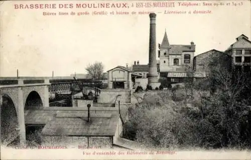 Ak Issy les Moulineaux Hauts de Seine, Brasserie