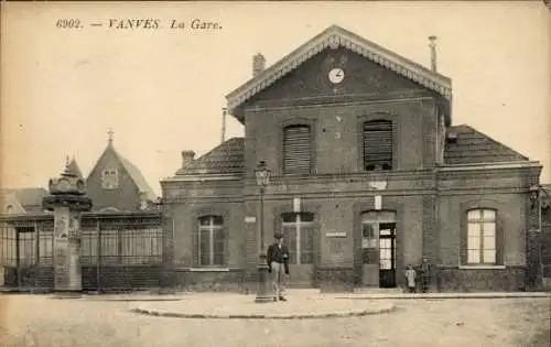 Ak Vanves Hauts de Seine, Bahnhof