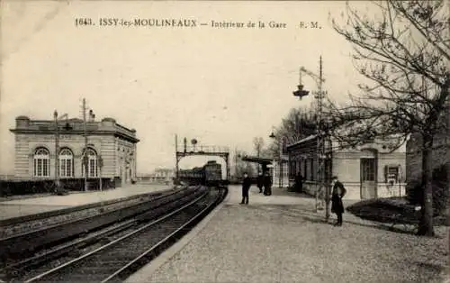 CPA Issy les Moulineaux Hauts de Seine, Gare