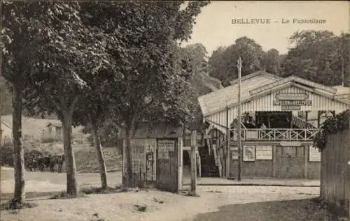 Ak Bellevue Hauts de Seine, Seilbahn