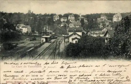 Ak Vaucresson Hauts de Seine, La Gare