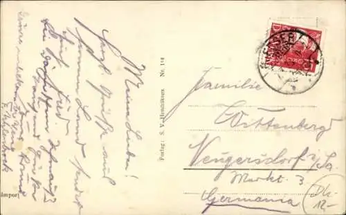 Ak Gedser Dänemark, Udsigt fra Vandtaarnet, Blick auf den Ort