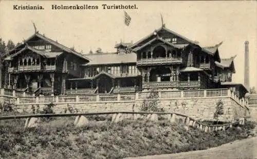 Ak Kristiania Christiania Oslo Norwegen, Holmenkollens Turisthotel