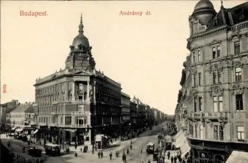 Ak Budapest Ungarn,  Andrassy ut.