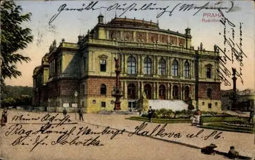 Ak Praha Prag Tschechien, Hradčany Hradschin, Rudolfinum in Prag