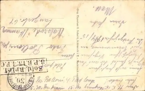 Ak Moussey Lothringen Vosges, Gesamtansicht, Schlachtfeld, I. WK