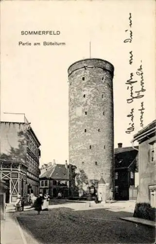 Ak Lubsko Sommerfeld in der Niederlausitz Ostbrandenburg, Büttelturm