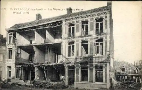 Ak Hazebrouck Nord, Warein Straße, Maison Omar