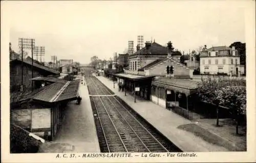 Ak Maisons Laffitte Yvelines, Bahnhof