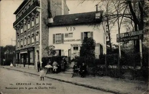 Ak Chaville Hauts de Seine, Rue de Jouy, Restaurant