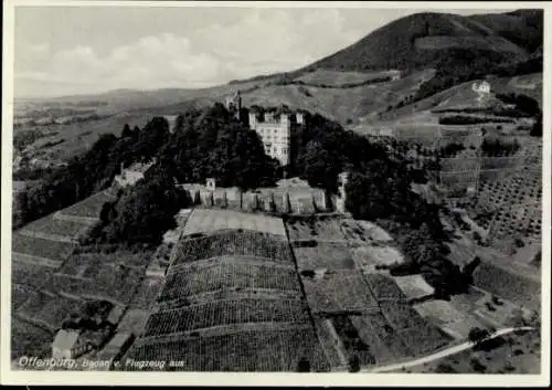 Ak Offenburg in Baden Schwarzwald, Fliegeraufnahme