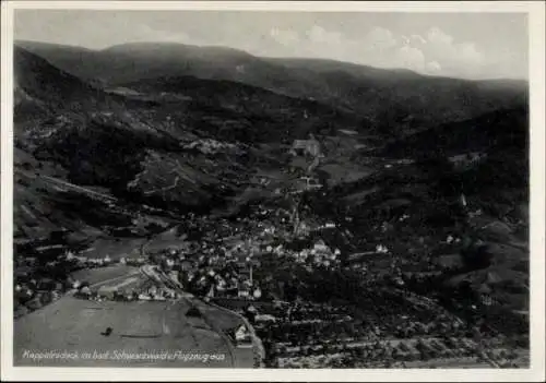 Ak Kappelrodeck im Schwarzwald, Fliegeraufnahme