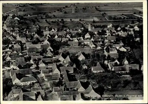 Ak Grißheim Neuenburg am Rhein Baden, Fliegeraufnahme