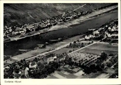 Ak Kinheim an der Mosel, Fliegeraufnahme