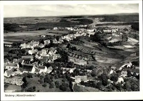 Ak Absberg in Mittelfranken, Fliegeraufnahme