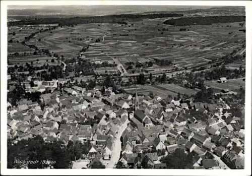 Ak Waibstadt in Baden, Fliegeraufnahme