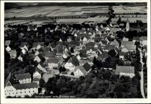 Ak Vollmaringen Nagold im Schwarzwald, Fliegeraufnahme