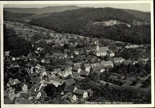 Ak Kühbach in Schwaben, Fliegeraufnahme