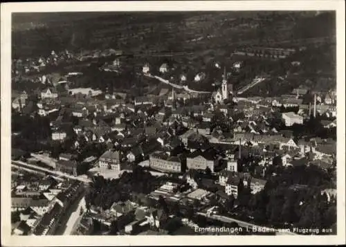 Ak Emmendingen im Breisgau Baden, Fliegeraufnahme