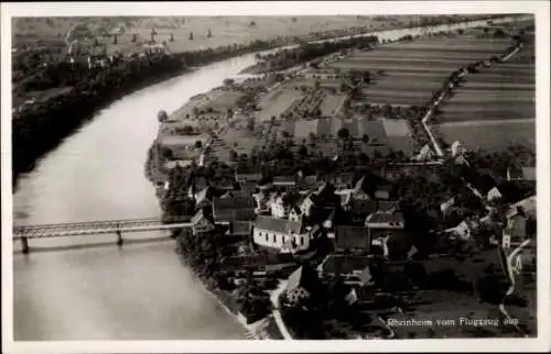 Ak Rheinheim Küssaberg Klettgau, Fliegeraufnahme